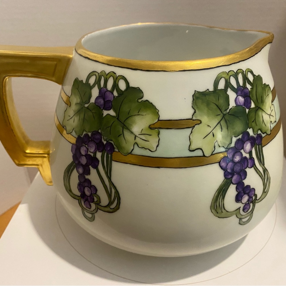 Antique Vienna Austria Hand Painted Jug Pitcher Hand Painted